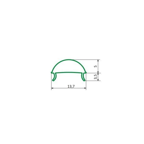 Diffuseur Lentille 60° 15.4mm - Transparent - 1000mm