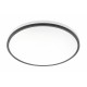 Plafonnier LED Hublot Noir 4000°K 24W 1680lm Ø350mm