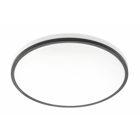 Plafonnier LED Hublot Noir 4000°K 24W 1680lm Ø350mm