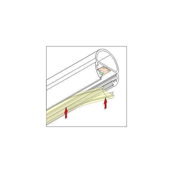 Diffuseur Lentille 60° 15.4mm - Transparent - 1000mm