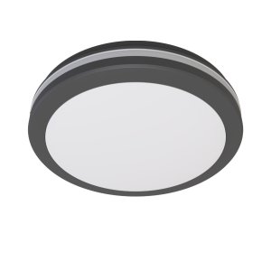 Plafonnier LED rond Noir Ø202 20W 230V CCT