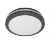 Plafonnier LED rond Noir Ø202 20W 230V CCT
