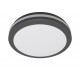 Plafonnier LED rond Noir Ø202 30W 230V CCT + détecteur