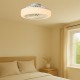 Ventilateur Avec Eclairage LED BLANC DIM 36W CCT 2880lm + Télécommande