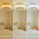 Ventilateur Avec Eclairage LED BLANC DIM 36W CCT 2880lm + Télécommande