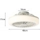 Ventilateur Avec Eclairage LED BLANC DIM 36W CCT 2880lm + Télécommande