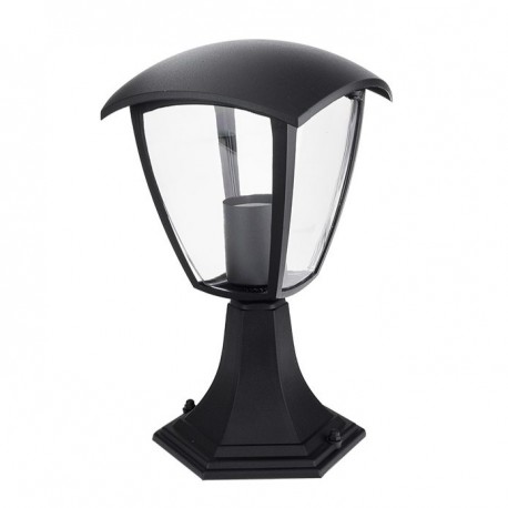 Potelet E27x1 Noir Mat Alu Max.60W