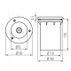 Spot LED encastré sol fixe E27 x 1 max 40W IP67