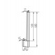 Applique Murale LED Noir 10W 3000°K 450LM 800mm IP54