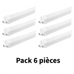 Carton 6 Boitiers étanches LED INTEGREES Traversant 35W IP65 1255 mm 4000°K IP65