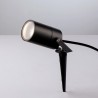 Projecteur Piquet Noir GU10 x 1 Aluminium Diam: 60mm x 100mm IP65