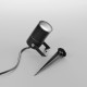 Projecteur Piquet Noir GU10 x 1 Alluminium Diam: 60mm x 100mm IP65