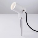Projecteur Piquet Blanc GU10 x 1 Aluminium Diam: 60mm x 100mm IP65