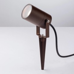 Projecteur Piquet Bronze GU10 x 1 Alluminium Diam: 60mm x 100mm IP65
