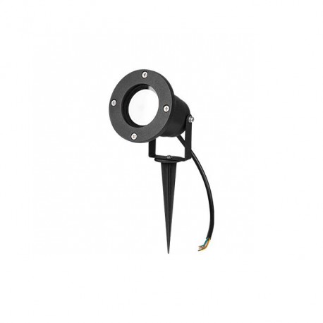 Projecteur piquet massif GU10 Noir IP65