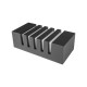 Applique murale verticale E27 Noire IP44