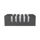 Applique murale verticale E27 Noire IP44