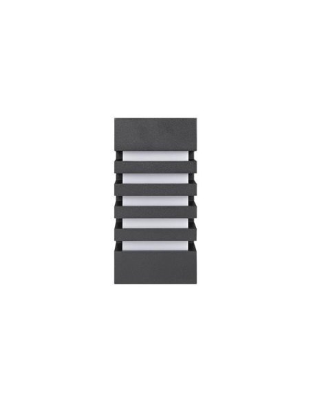 Applique murale verticale E27 Noire IP44