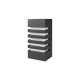 Applique murale verticale E27 Noire IP44