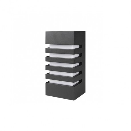Applique murale verticale E27 Noire IP44