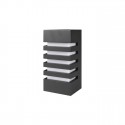 Applique murale verticale E27 Noire IP54