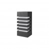 Applique murale verticale E27 Noire IP54