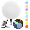 Boule lumineuse LED RGB + 6000°K Solaire batterie 2200mA Ø300