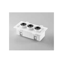Spot Triple LED SIDER 16W CCT 2130lm Blanc/Noir