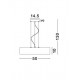 Suspension Blanche Ø500mm E27 x 3 NOVALUCE FINEZZA