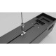 Linéaire LED INTEGREES suspendu Noir 50W 5000lm 1200 mm 3CCT IP20