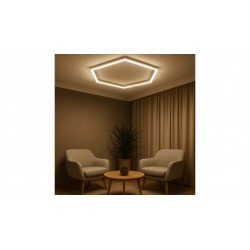 Ensemble de 1 lumière hexagonale 42W 6000°K 5040lm avec accessoires