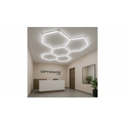 Ensemble de 5 lumières hexagonales 192W 6000°K 23040lm avec accessoires