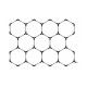 Ensemble de 11 lumières hexagonales 385W 6000°K 46200lm avec accessoires
