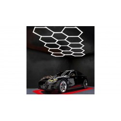 Ensemble de 14 lumières hexagonales 456W 6000°K 54720lm avec accessoires