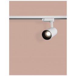Spot sur Rail Alu Blanc GU10 x 1 max 10W Ø60mm