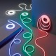 Bande Neon Flex LED 10m 24V IP65 8W/m Bleu
