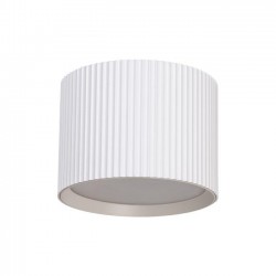 Support de Spot GX53 x 1 Saillie - Cylindre Blanc