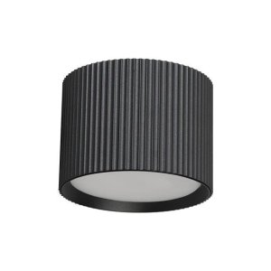 Support de Spot GX53 x 1 Saillie - Cylindre Noir