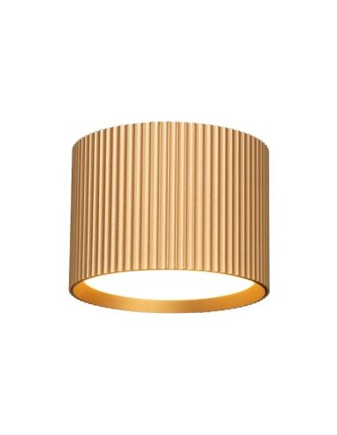 Support de Spot GX53 x 1 Saillie - Cylindre Doré