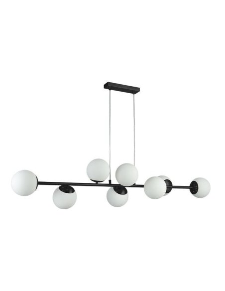Suspension E27 x 8 120cm Noir