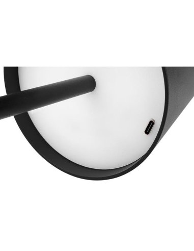 Lampe de Table 3W 4000°K Noir USB-C