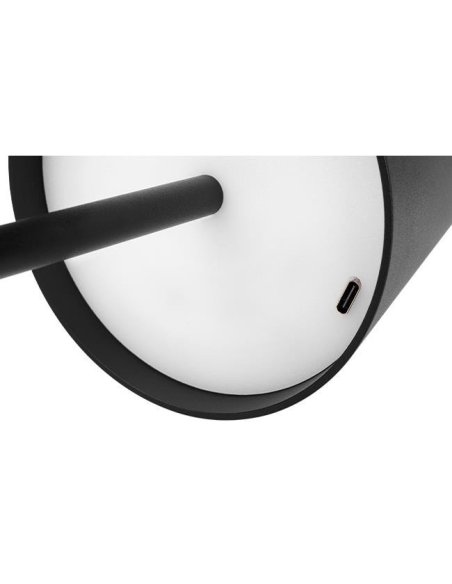 Lampe de Table 3W 4000°K Noir USB-C