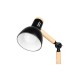 Lampe de Bureau Noire + Bois E27 x 1