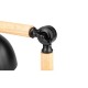 Lampe de Bureau Noire + Bois E27 x 1