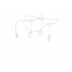 Guirlande Lumineuse Blanche 10 Douilles E27 6m IP65 - P5055 - OPTONICA