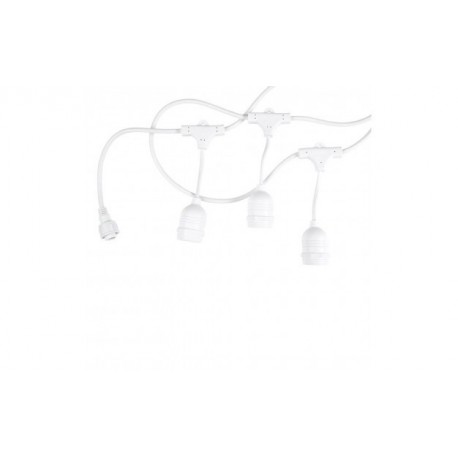 Guirlande Lumineuse Blanche 10 Douilles E27 6m IP65 - P5055 - OPTONICA