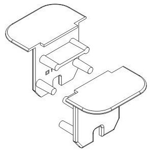 Terminaison Profilé LED Profond (x2)
