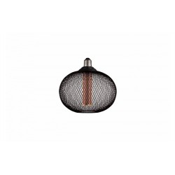 Ampoule LED Bulb Ovale E27 Grille Noir Filament Golden 2.5W 1800°K 188lm - P11705 - OPTONICA