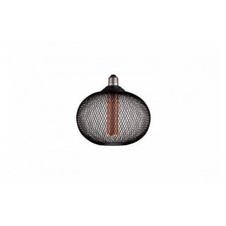 Ampoule LED Bulb Ovale E27 Grille Noir Filament Golden 2.5W 1800°K 188lm - P11705 - OPTONICA