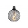 Ampoule LED Bulb Ronde E27 Grille Noir Filament Golden 'S' 2.5W 1800°K 188lm